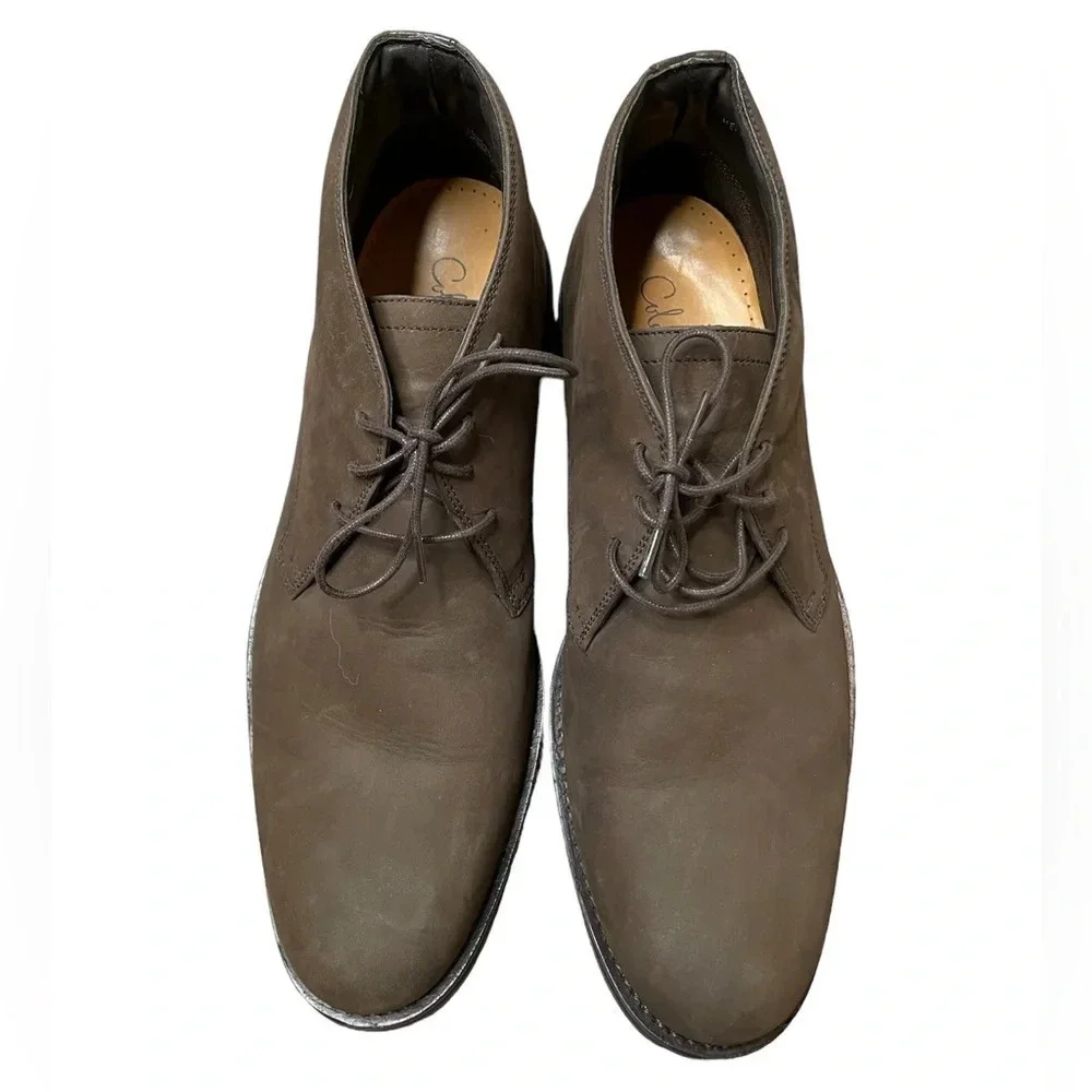 Cole Haan Men’s Brown Suede Lace Up Chukka Ankle Boot Shoe Size 12